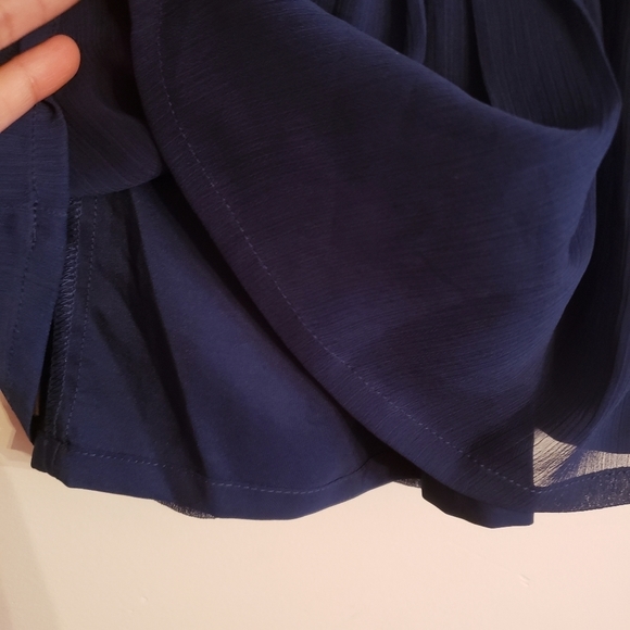 Carter's 3 Month Navy Blue Dress with flower - Picture 6 of 8